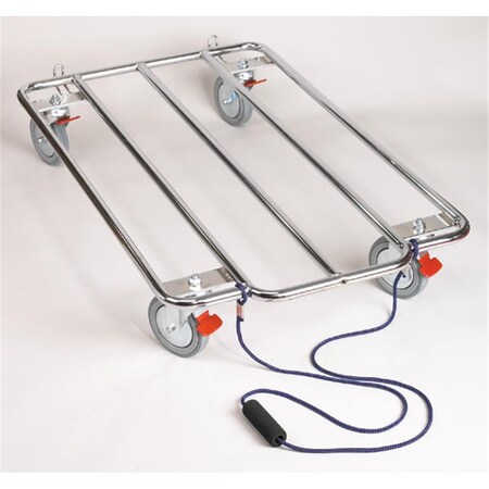 Pamperedpets ProSelect Kennel Kart Chrome with Wheels S PA3124365